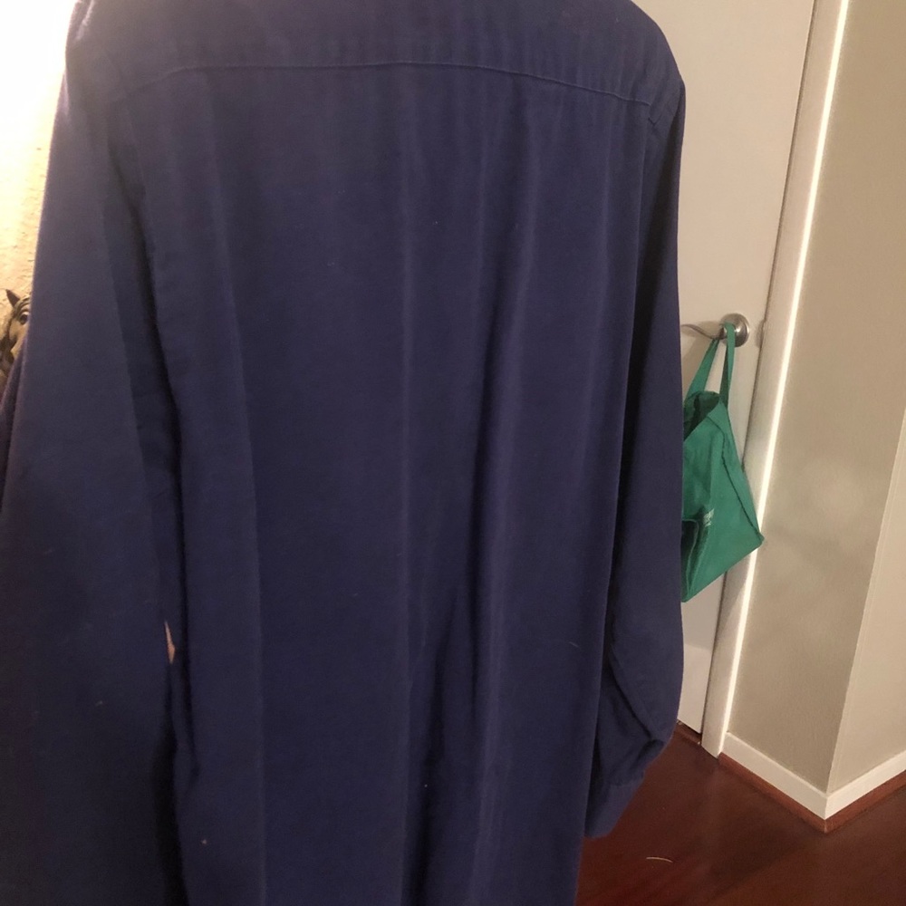 Men’s Heavy Duty Blue Work Shirt Uni 1st Corp Med - Picture 3 of 3